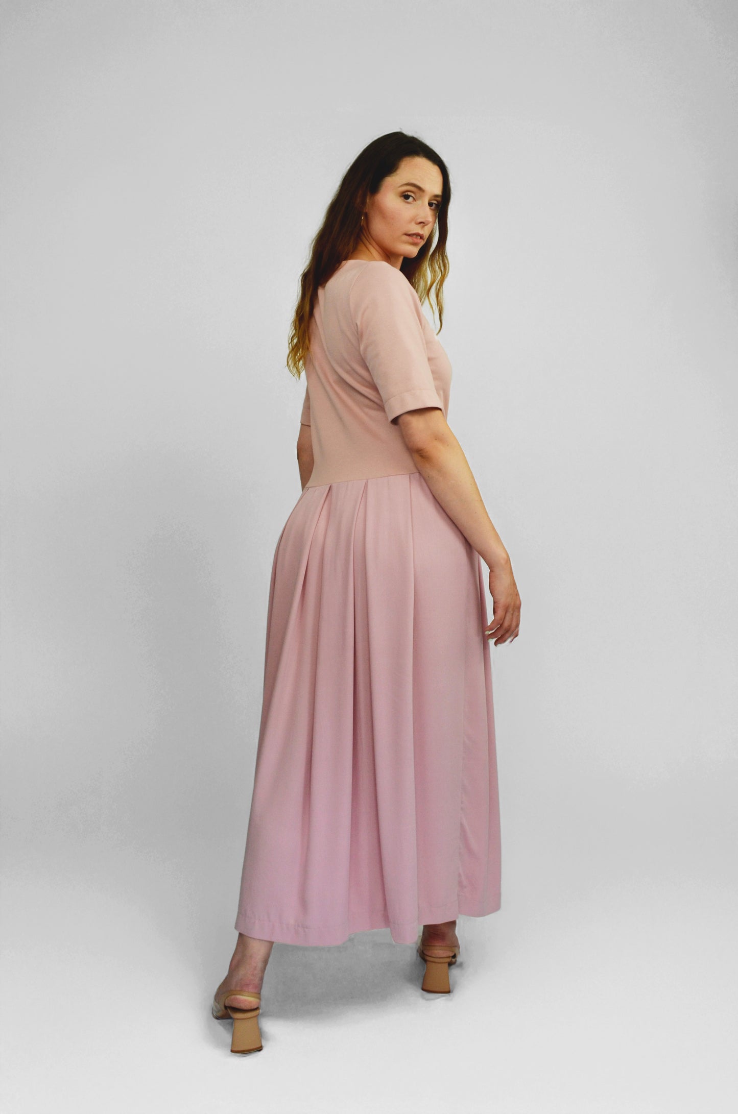 Pleated Maxi Dress