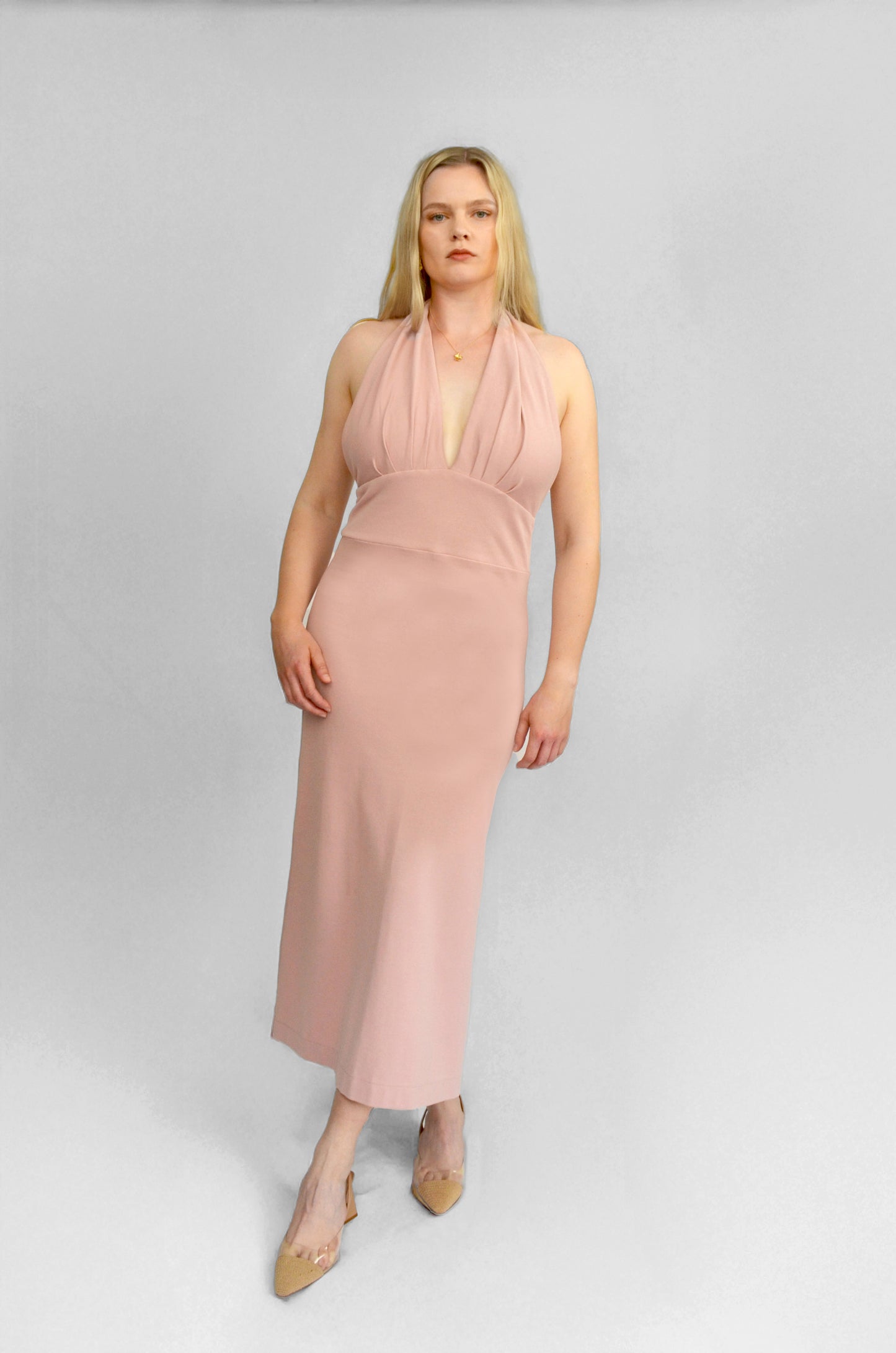 Signature Organic Halter Dress