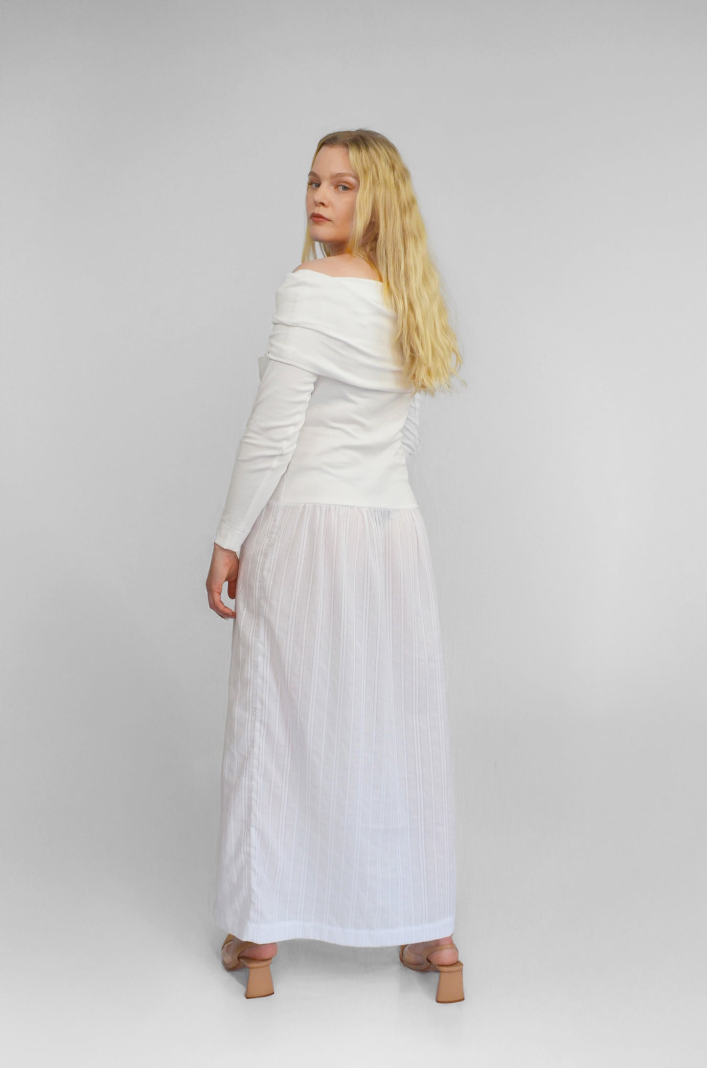Off-Shoulder Maxi Dress