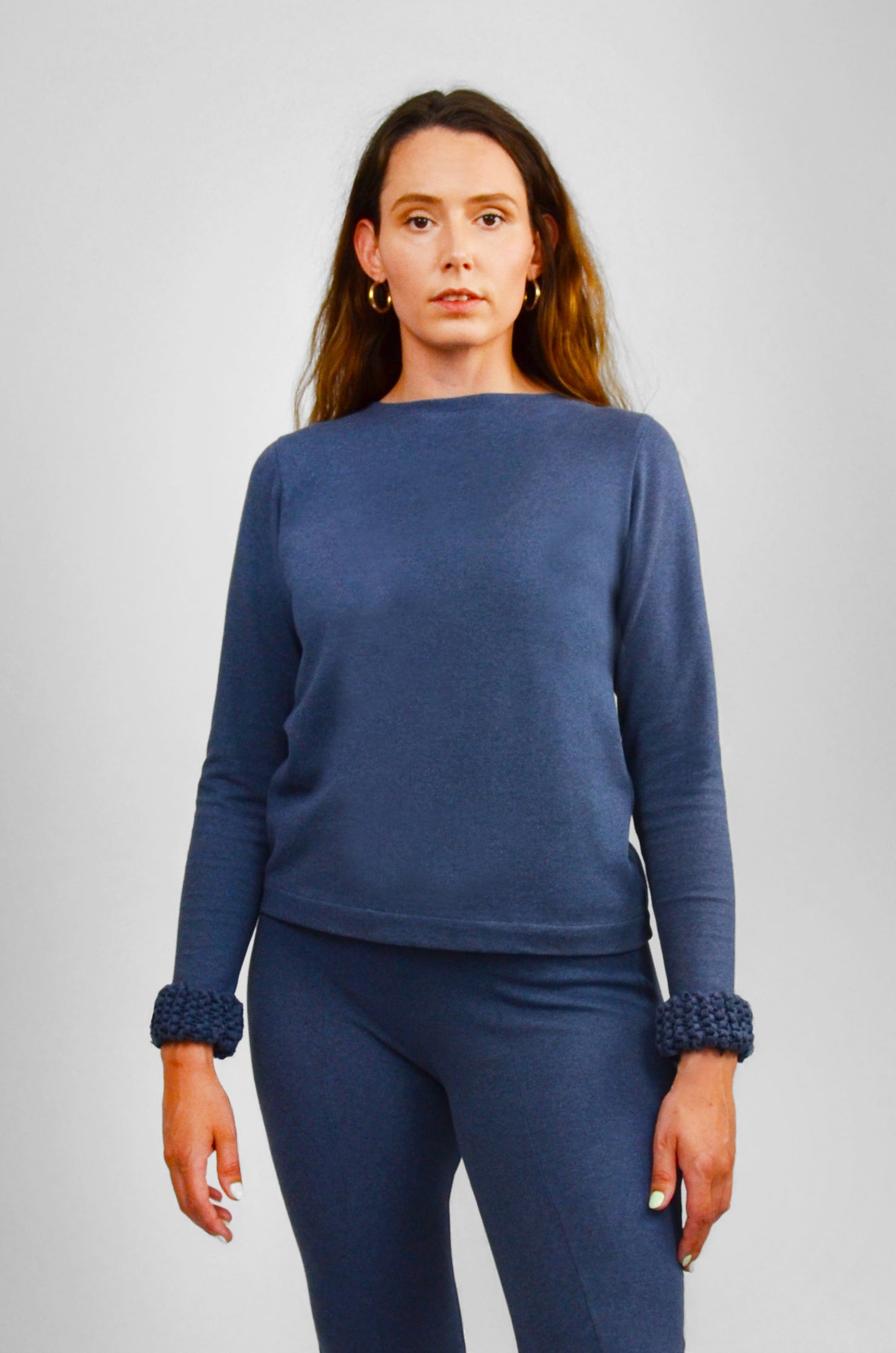 Signature Organic Long Sleeve Top – Braided Cuff