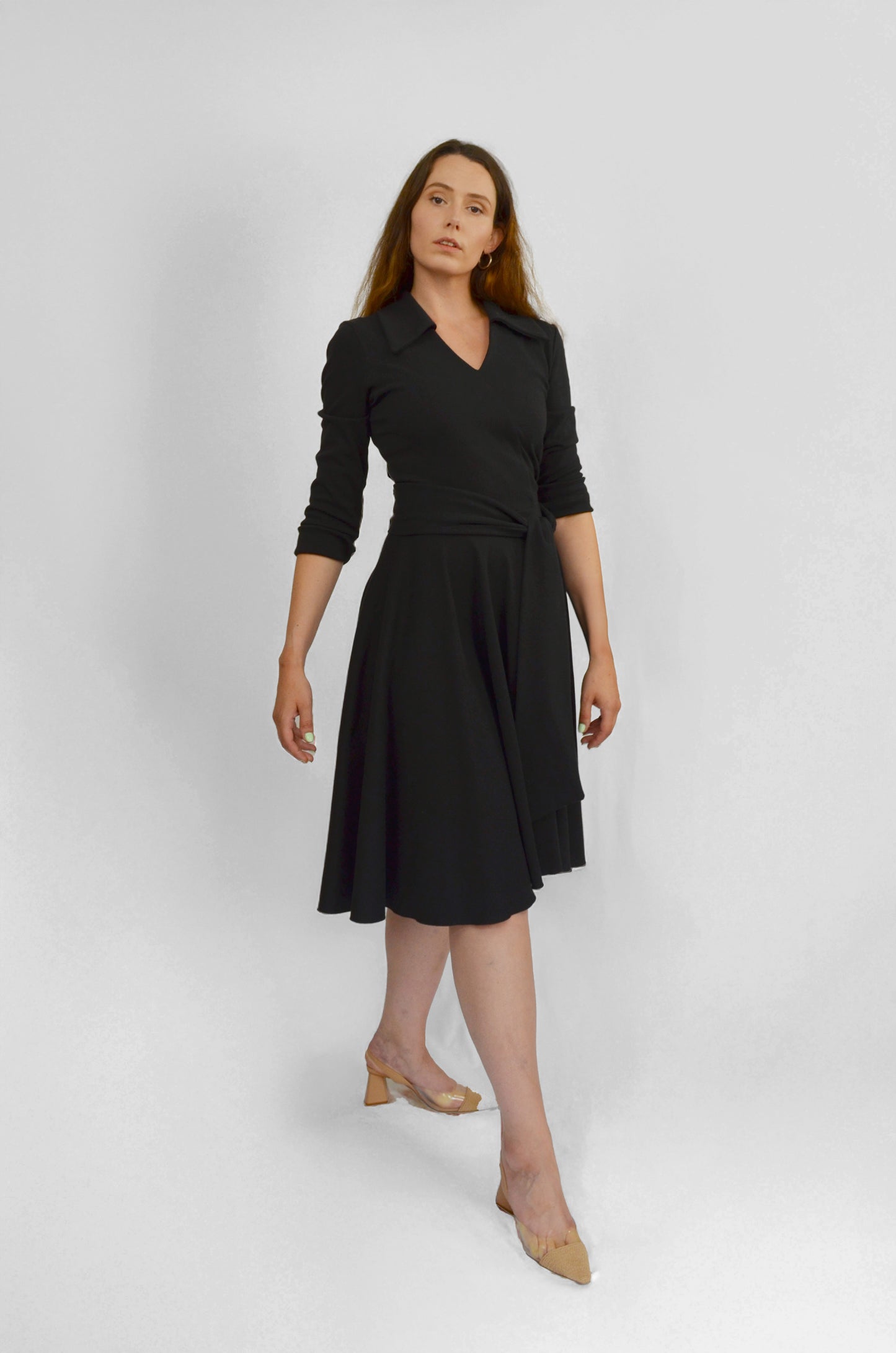 Signature Organic Faux-Wrap Dress