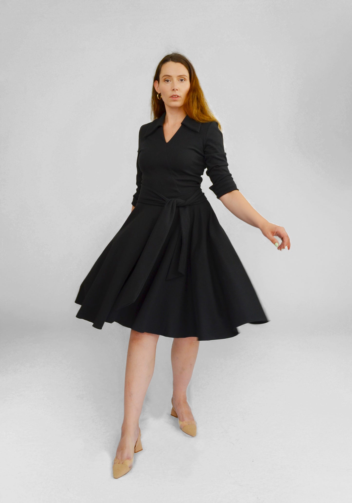 Signature Organic Faux-Wrap Dress