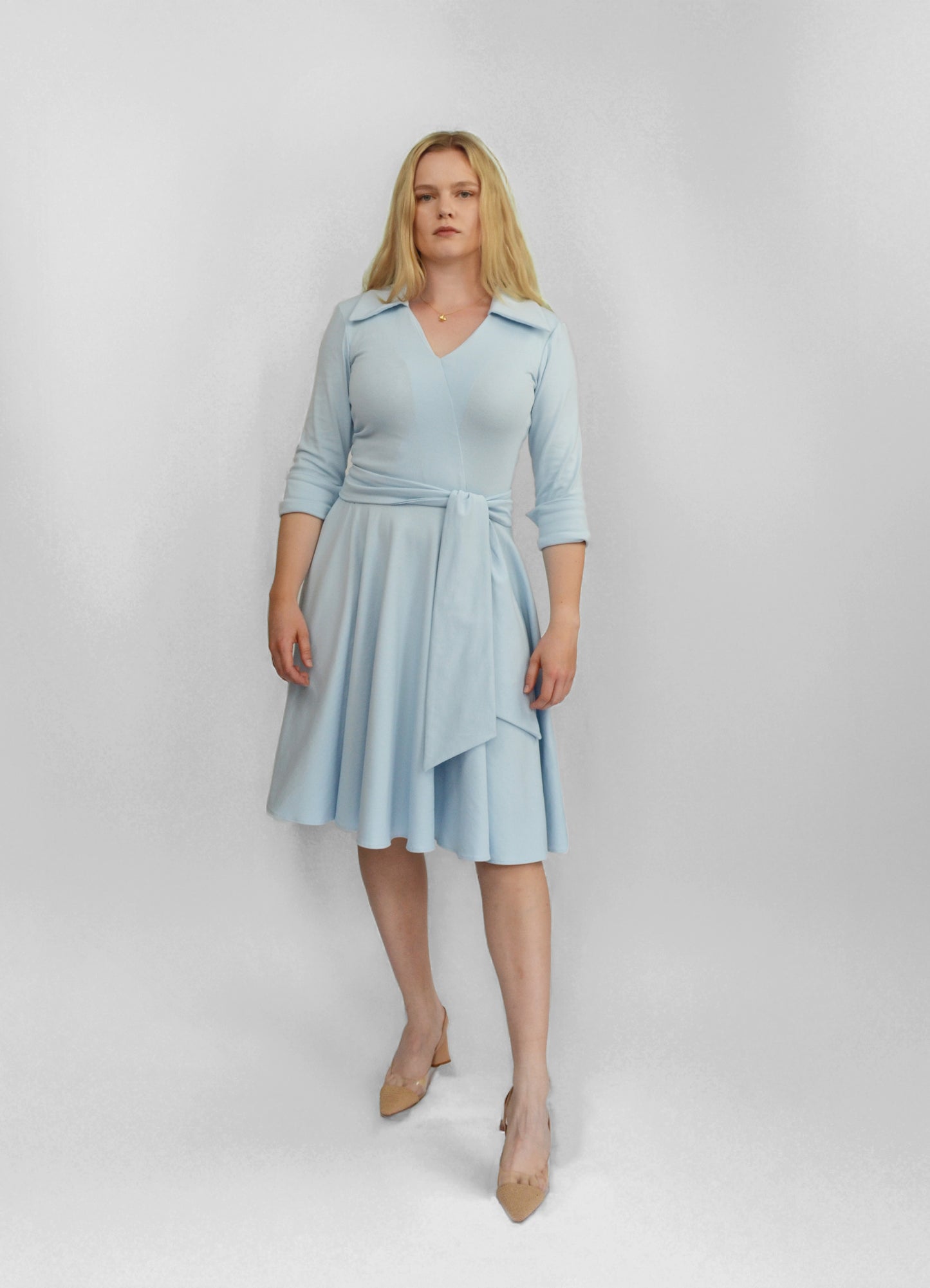 Signature Organic Faux-Wrap Dress
