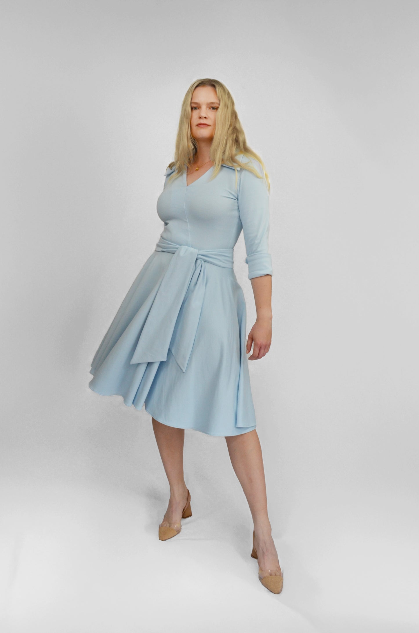 Signature Organic Faux-Wrap Dress