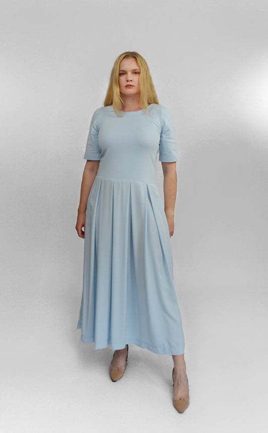 Pleated Maxi Dress