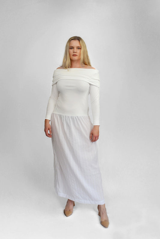 Off-Shoulder Maxi Dress